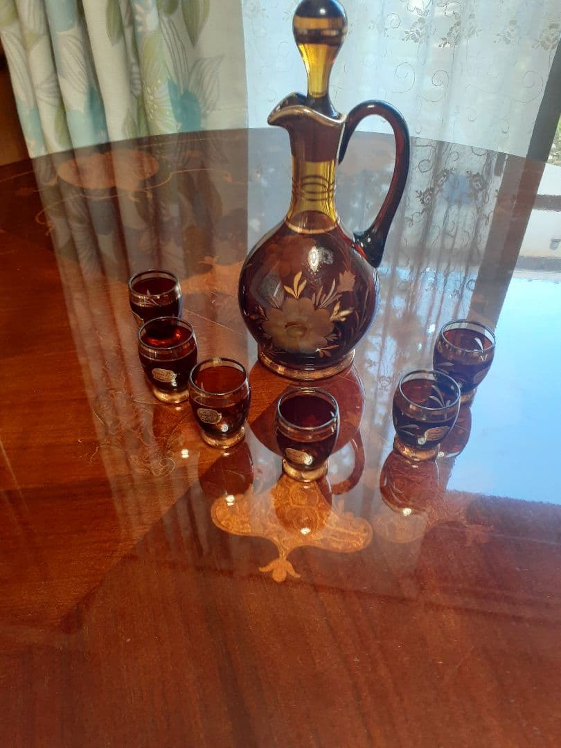 ボヘミアグラス　デキャンタ&グラス