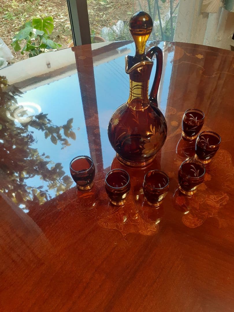 ボヘミアグラス　デキャンタ&グラス