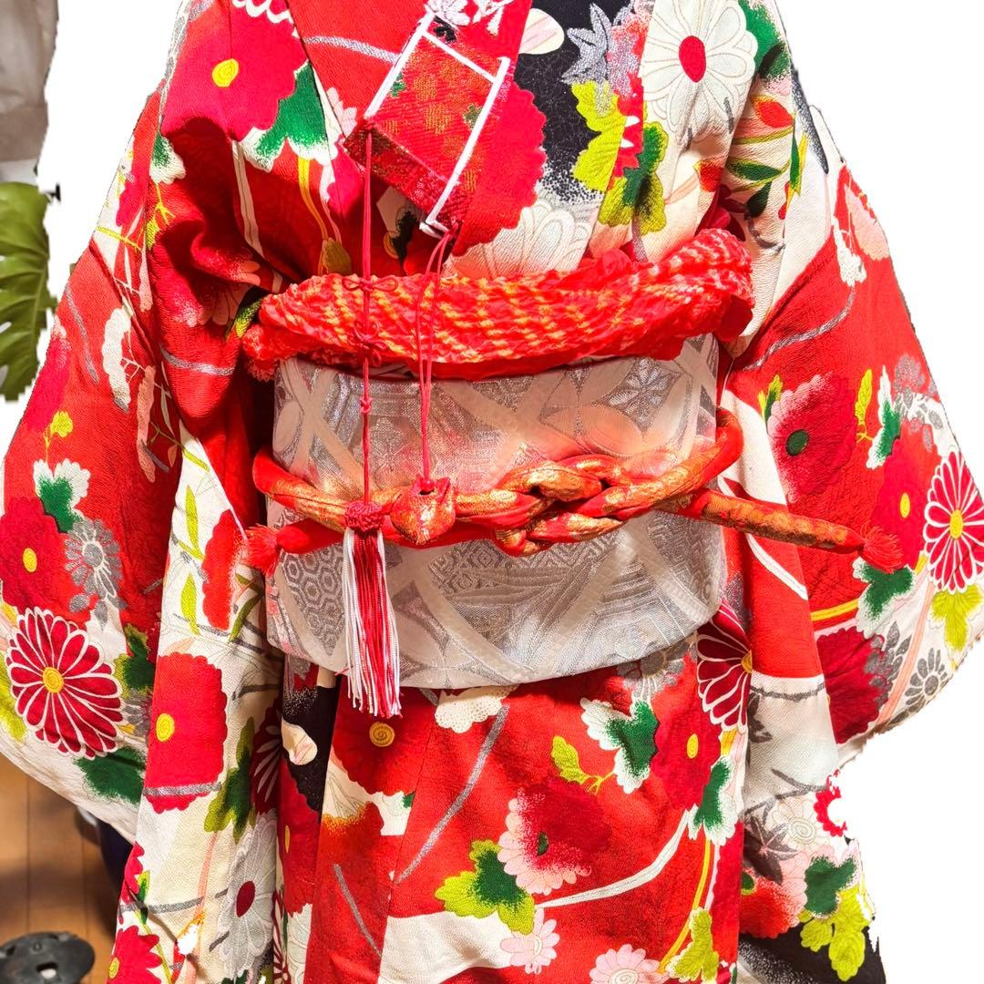 アンティーク着物　襦袢　小物9点セット