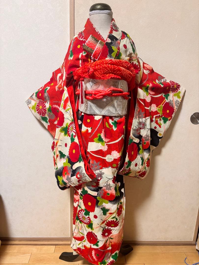 アンティーク着物　襦袢　小物9点セット