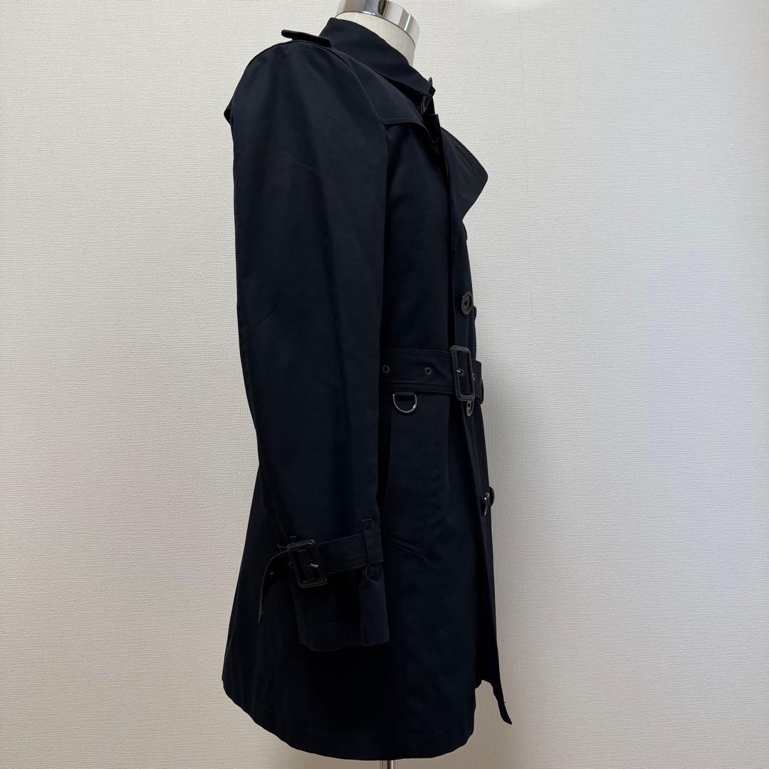 バーバリーブラックレーベル　トレンチコート　2way　チェック　ライナー　黒　L