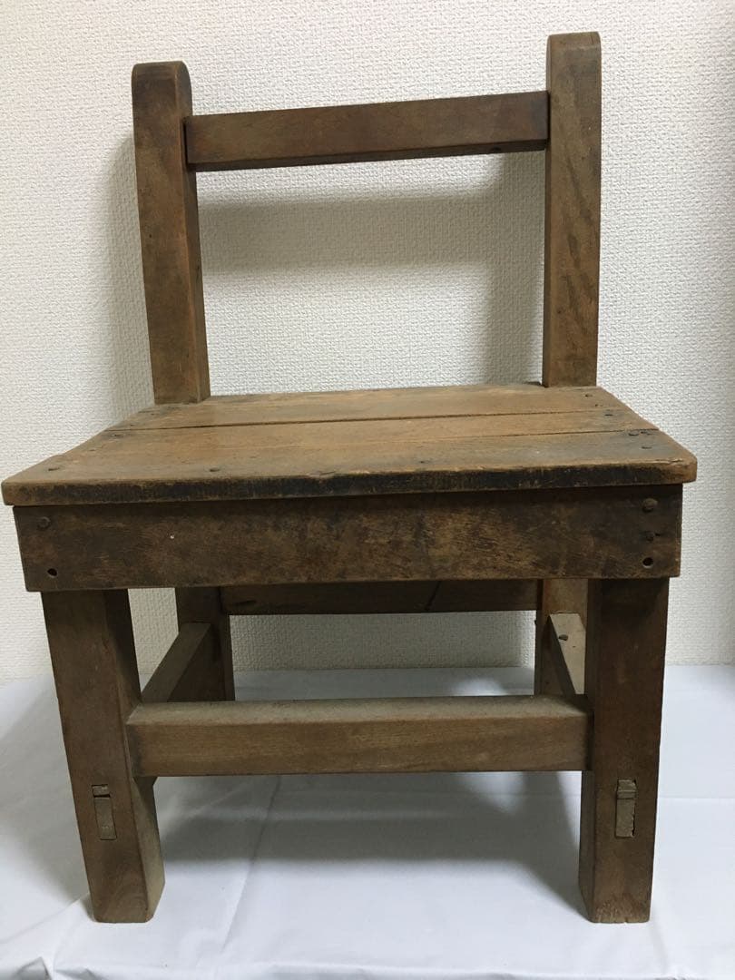 昭和レトロ　ビンテージ　木製　椅子　学校