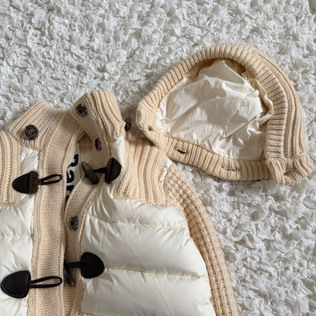 【未使用級】バークBARK ダウンジャケット　ダッフルコート　ニットダッフル
