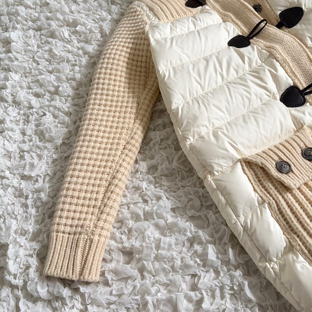 【未使用級】バークBARK ダウンジャケット　ダッフルコート　ニットダッフル