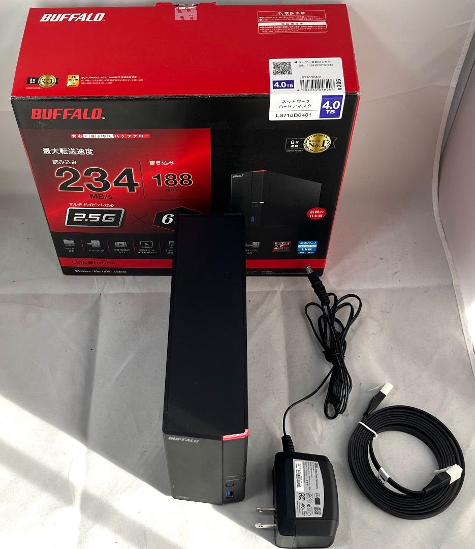 外付けハードディスク・ドライブ BUFFALO NAS LinkStation LS710D0401 4TB