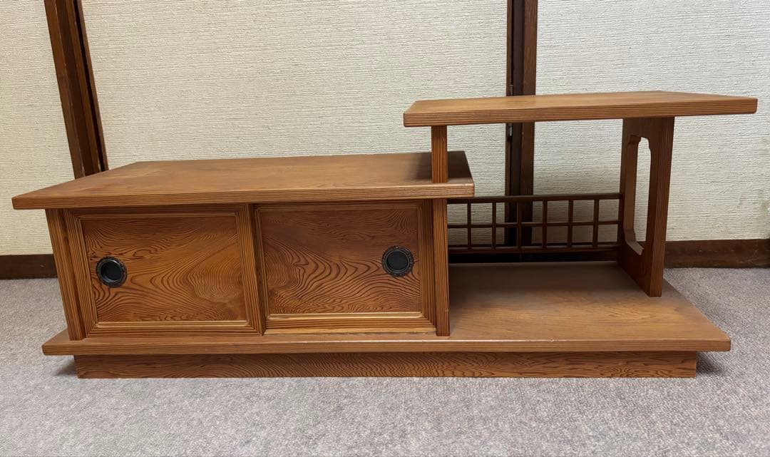 美品☆ 天然木屋久杉材☆置床 置き床 床の間 ☆たのメル便