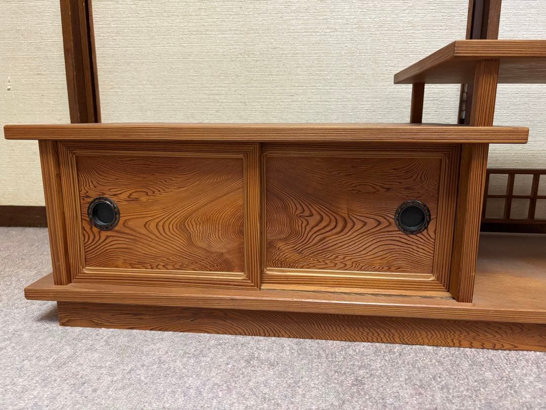 美品☆ 天然木屋久杉材☆置床 置き床 床の間 ☆たのメル便