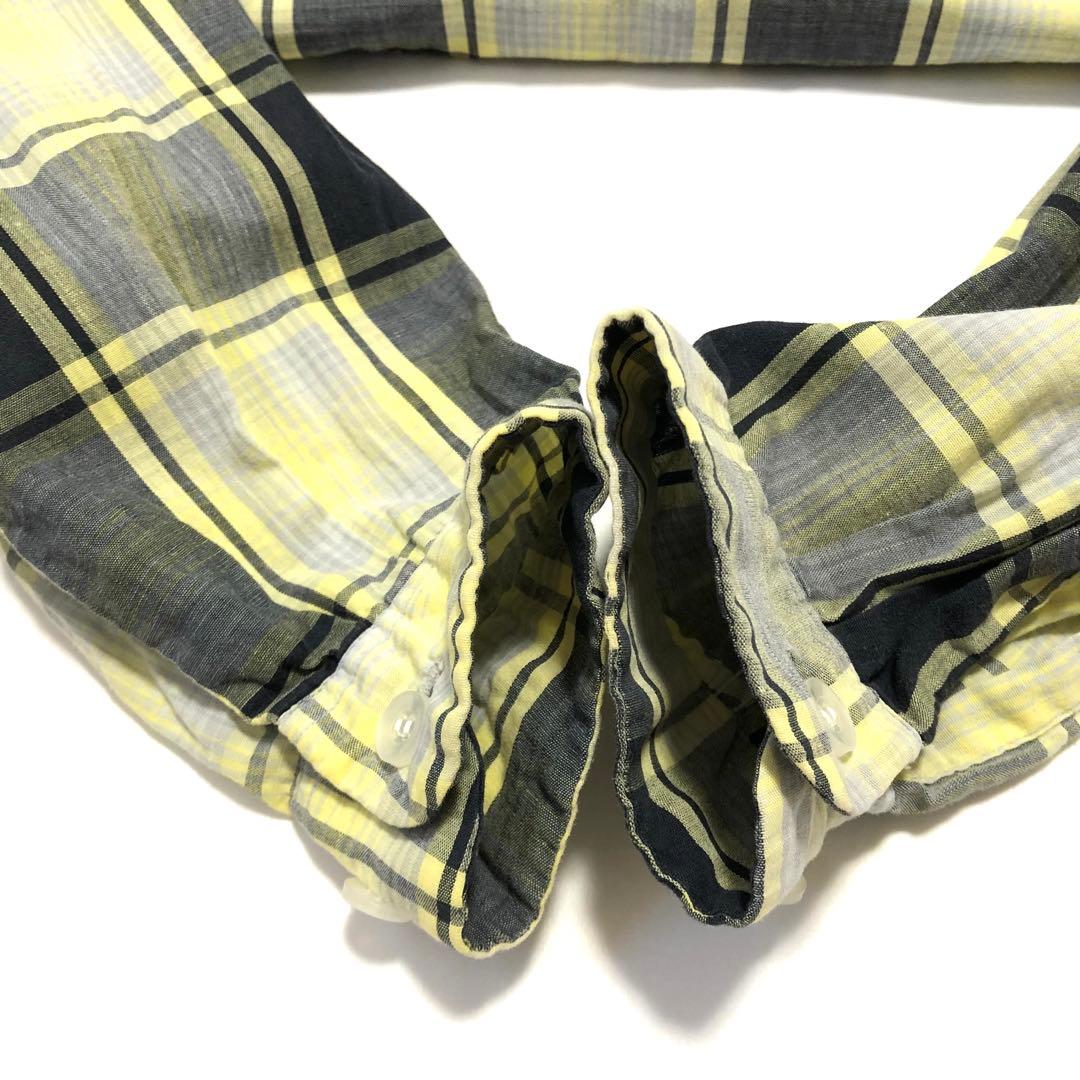 TOWN CRAFT ビンテージ コットン シャツ 黄 黒 灰 チェック 60s