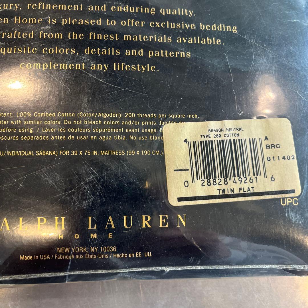 Ralph Lauren  ヒョウ柄ツインフラットシーツ