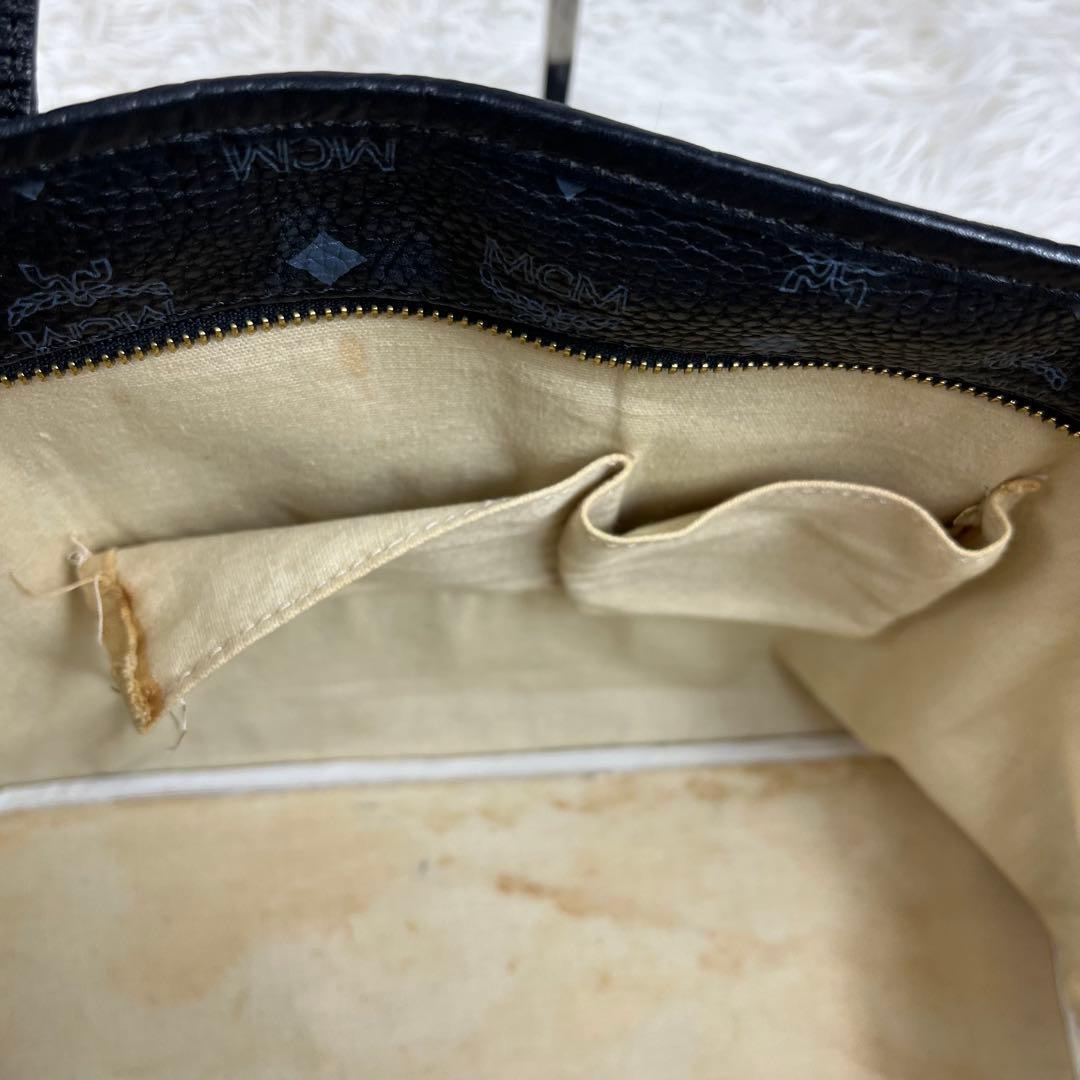 【希少】MCM トートバッグ ヴィセトス モノグラム ロゴ金具 肩掛け A4
