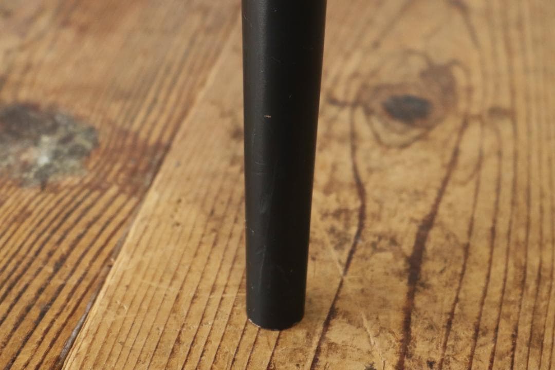 レトロ ダイニングチェア 椅子 食堂 木製 合皮 レザー 赤 松田家具 3