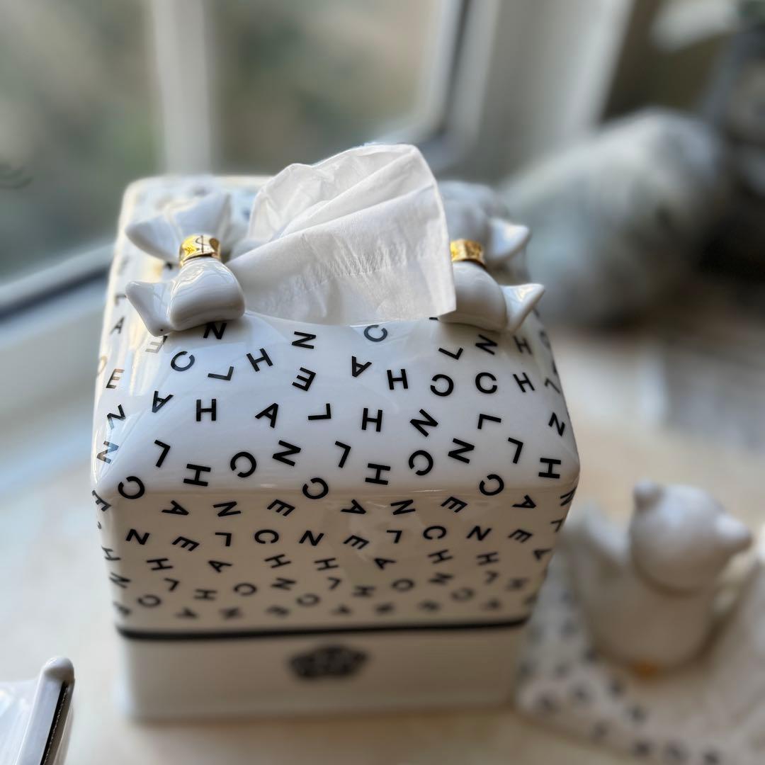 カメリア CC 英文字　セット　ポーセラーツ　テッシュカバー