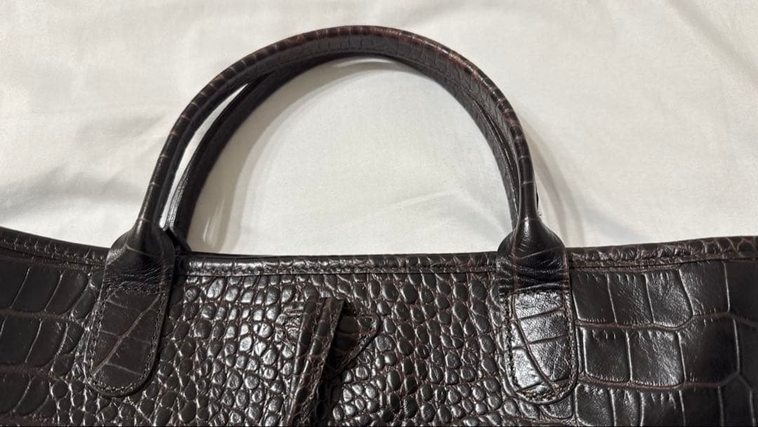 LONGCHAMP ロンシャン ロゾ クロコ 型押し トートバッグ