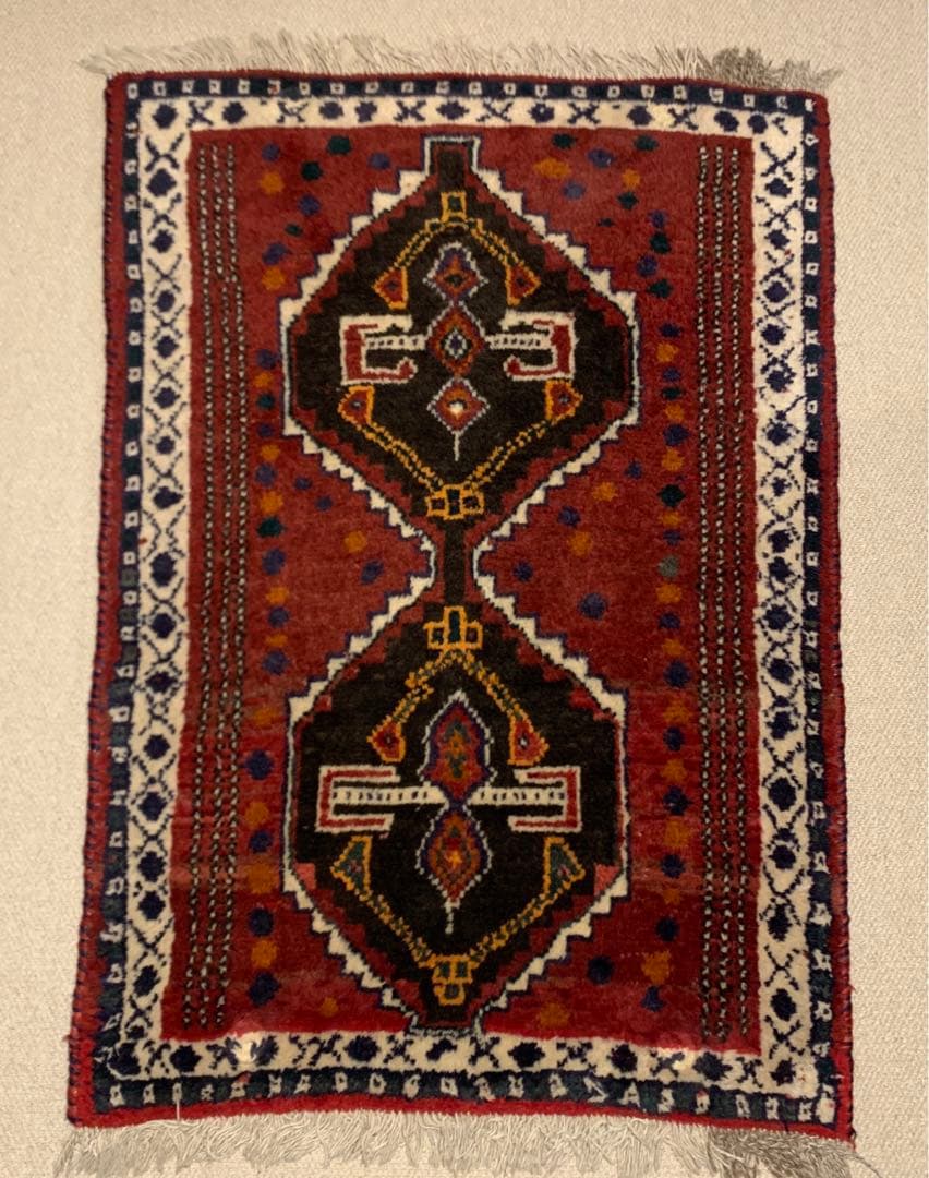 イラン　ヴィンテージラグ　ペルシャ絨毯　ウール