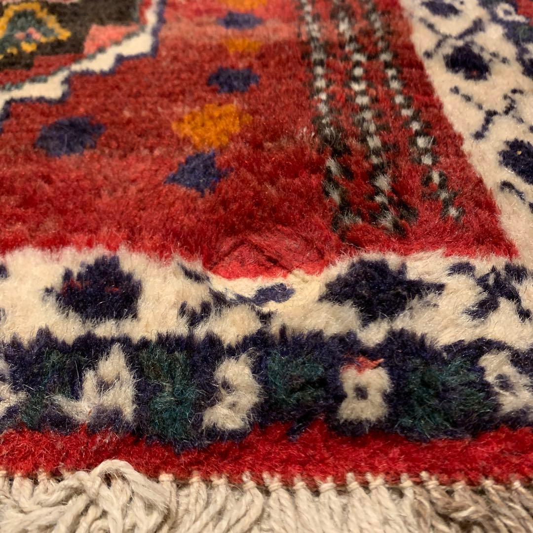 イラン　ヴィンテージラグ　ペルシャ絨毯　ウール