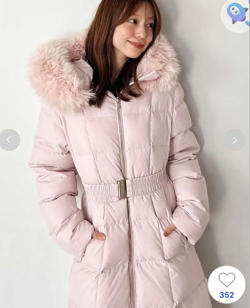 スタイルアップフレンチダウンロングコート