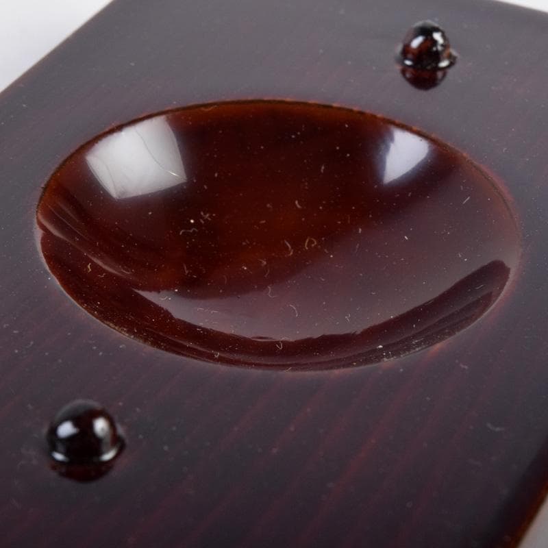 茶道具　熊谷秀穂作　惺斉好　和楽器蒔絵　歌書形香合　共箱　V　R9009