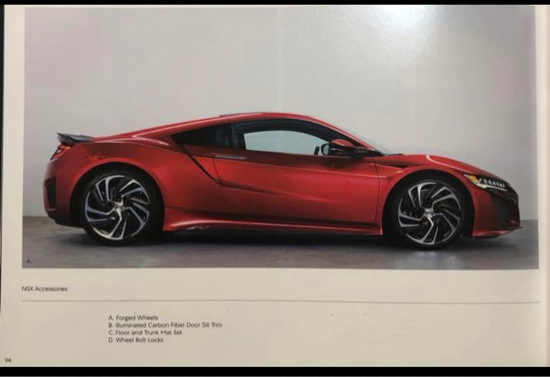 値引き　[超希少・非売品］(最後の一冊)米国ホンダ ACURA NSXカタログ