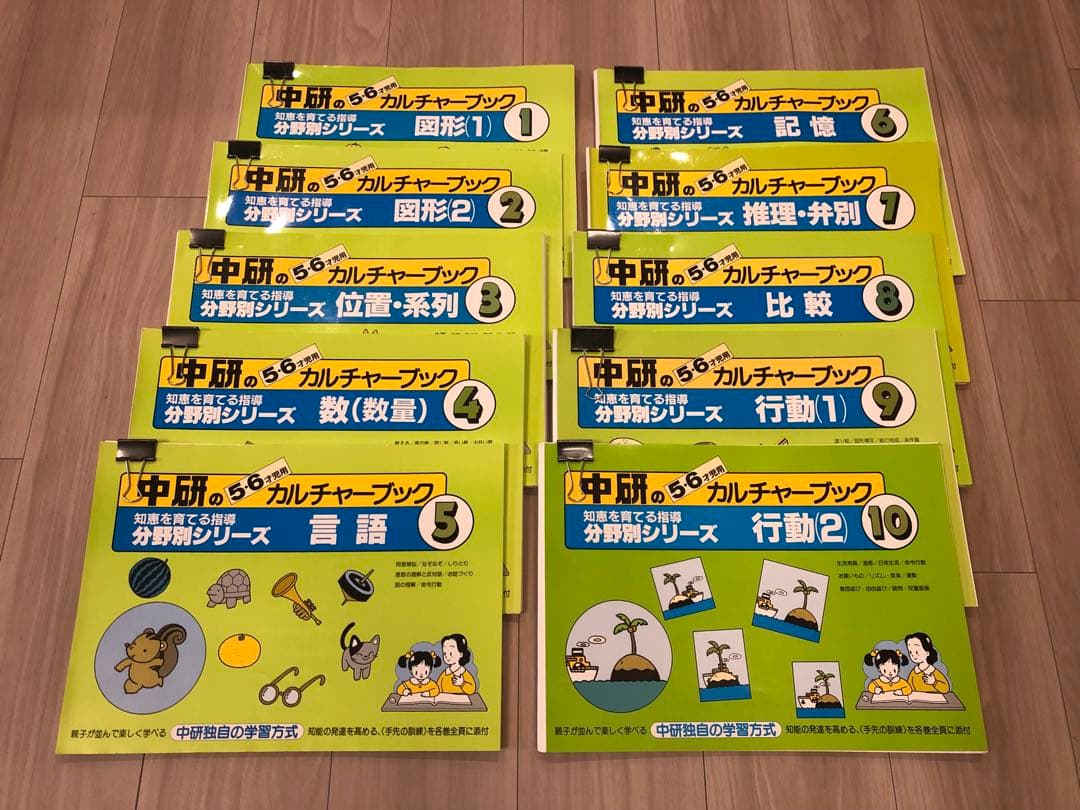中研のカルチャーブック 分野別シリーズ 1〜10 小学校受験