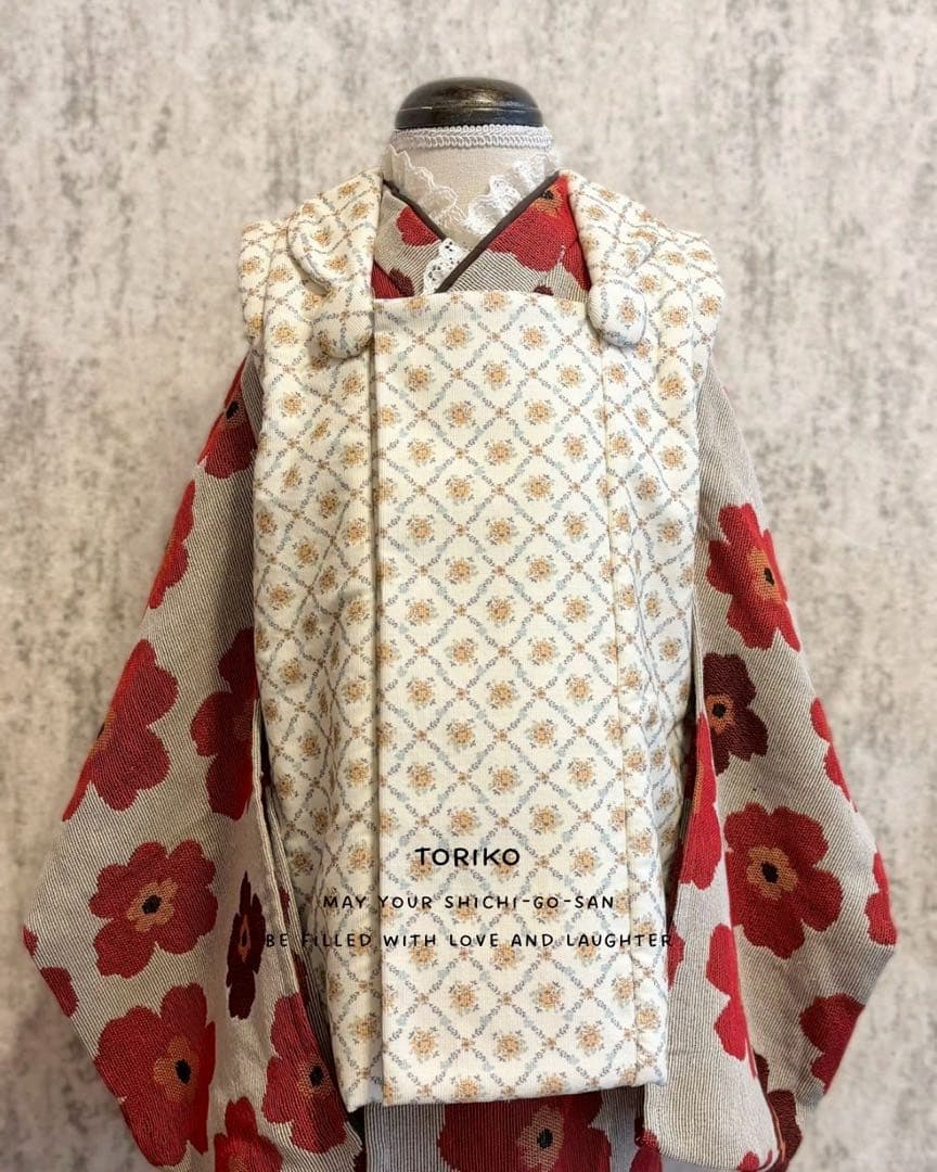 ［即納］三歳 七五三 衣装 着物 被布 ハンドメイド着物 753