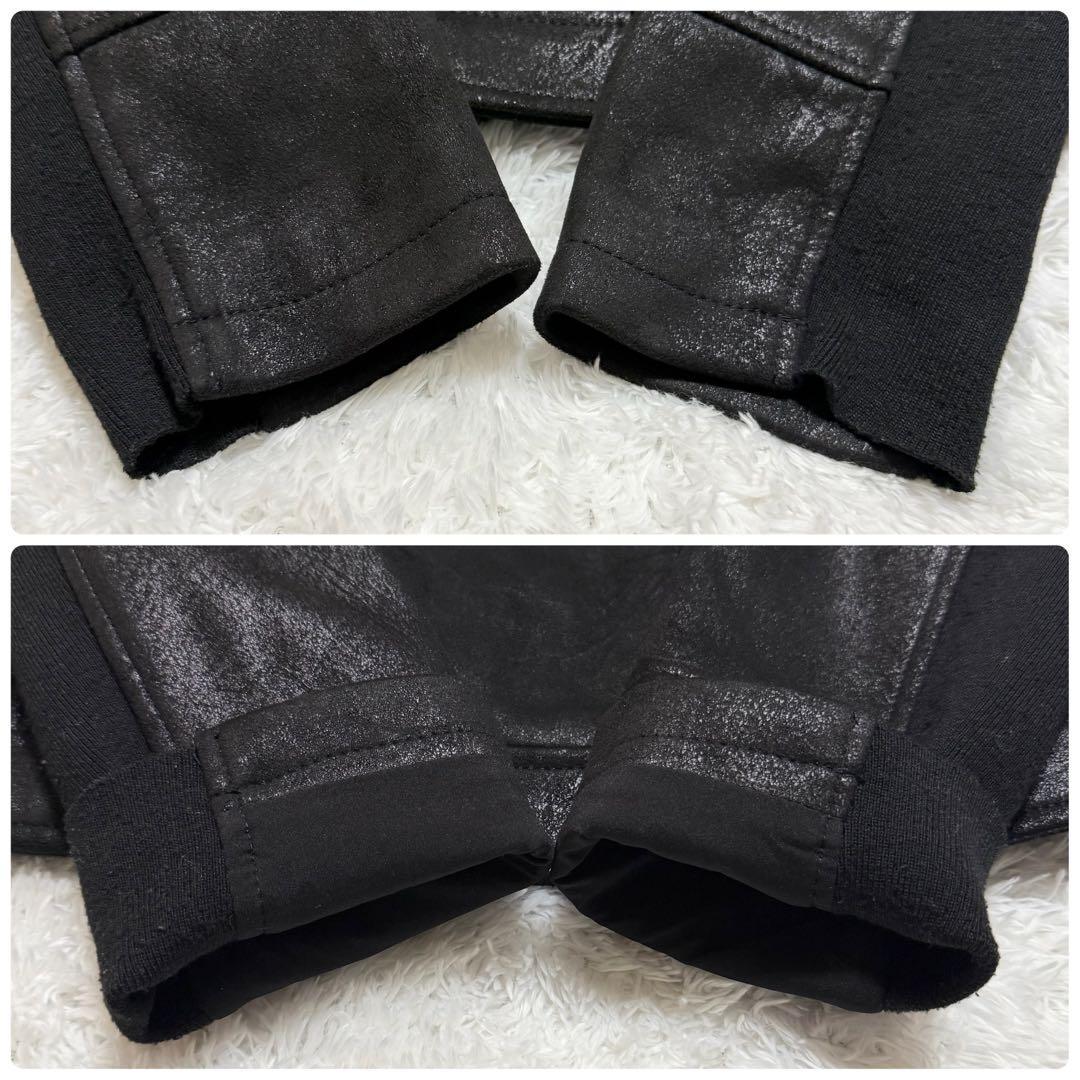 Desigual ダブルライダース ジャケット 異素材 スタッズ ロゴ 2way