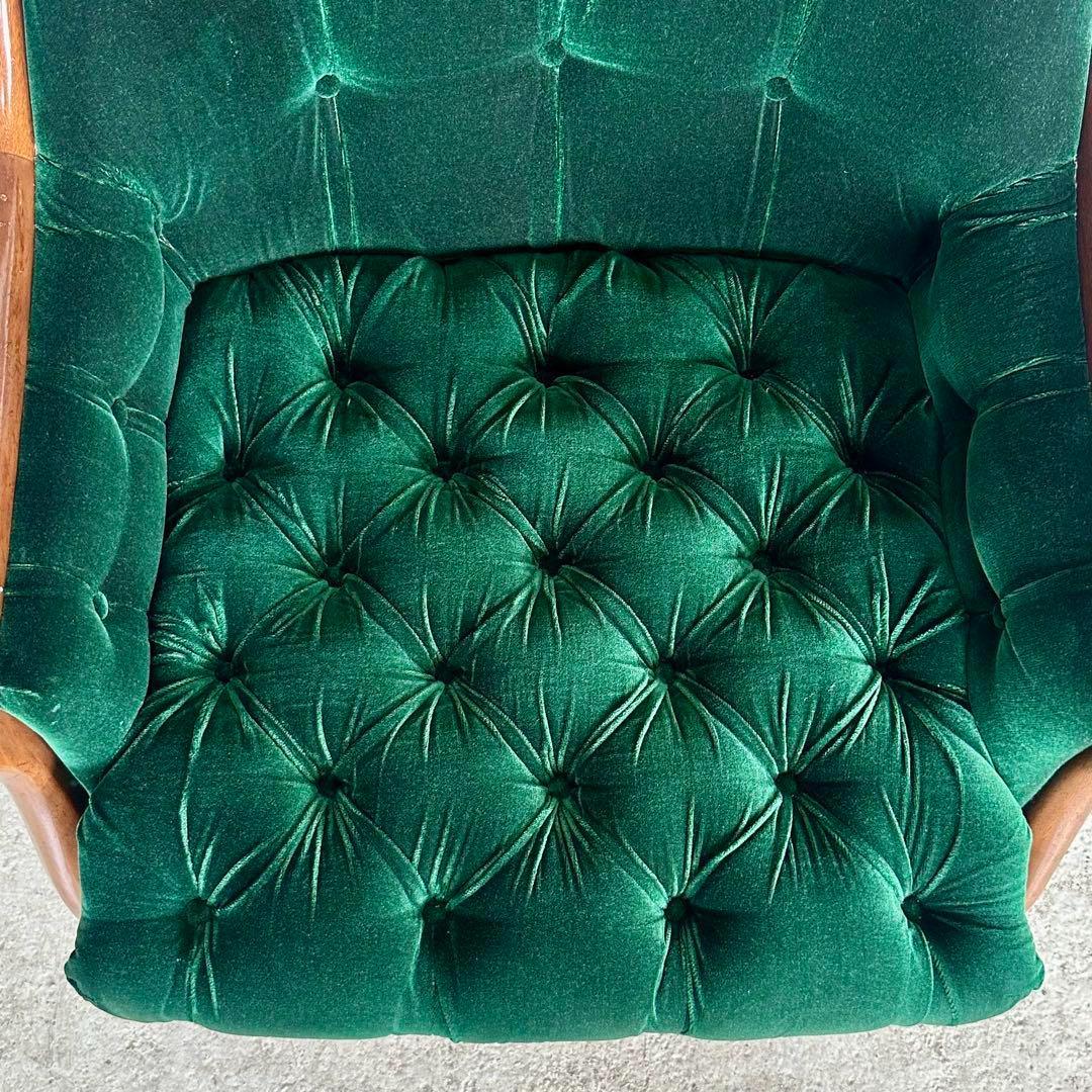 ★魅惑のグリーン★maruniマルニ木工 グリーンベルベット　ベルサイユ ソファ