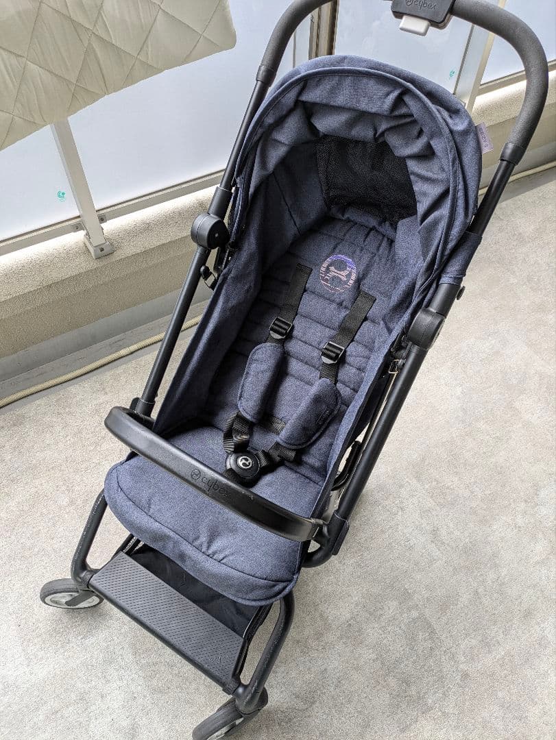 cybex ネイビー ベビーカー　デニム　B型
