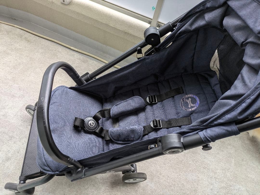 cybex ネイビー ベビーカー　デニム　B型