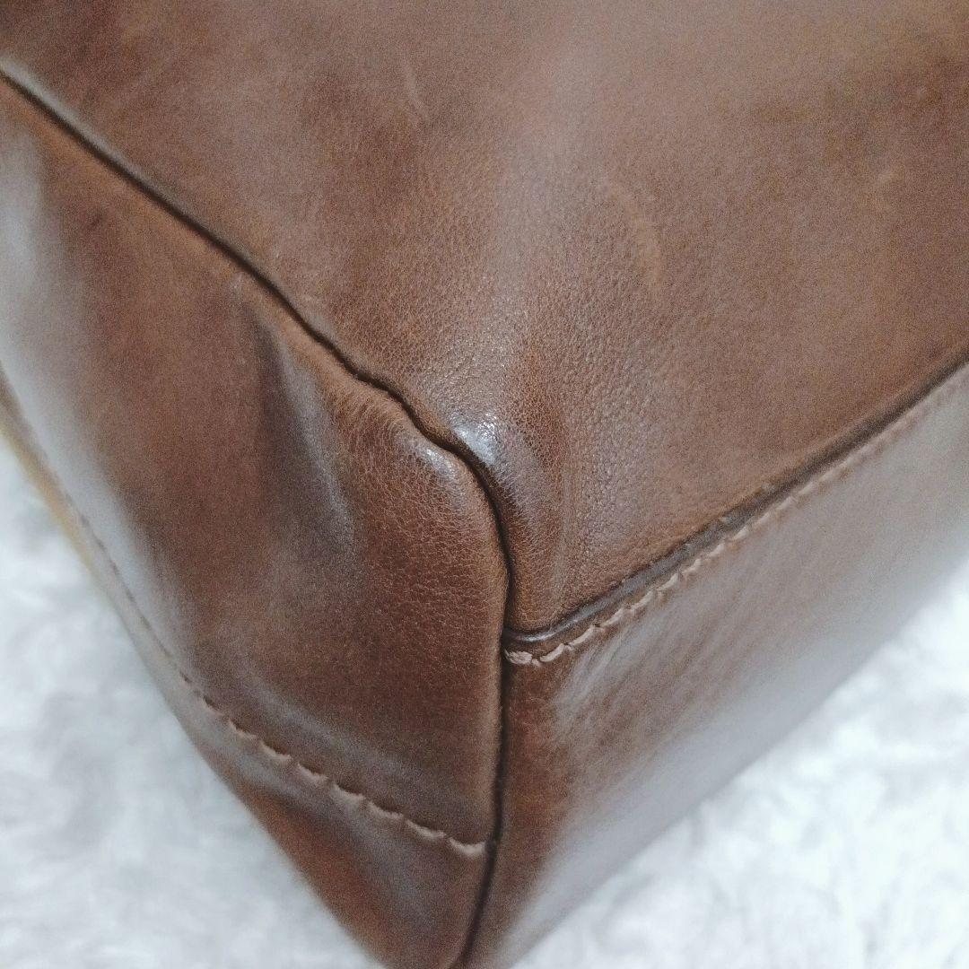 【定番】土屋鞄 メッセンジャーバッグ ショルダーバッグ ブラウン レザー 本革