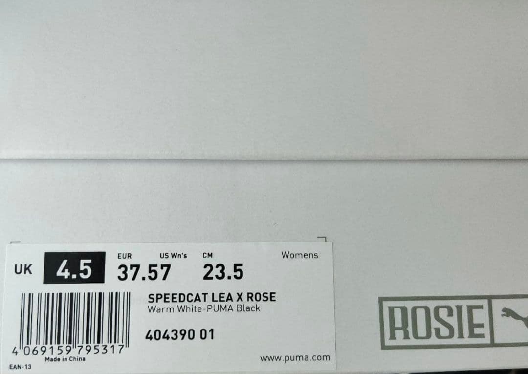 新品 PUMA SPEEDCAT LEA X ROSE BLACKPINK
