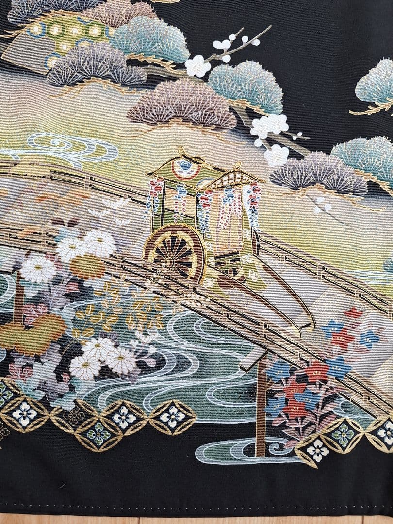 着物リメイクワンピース3671