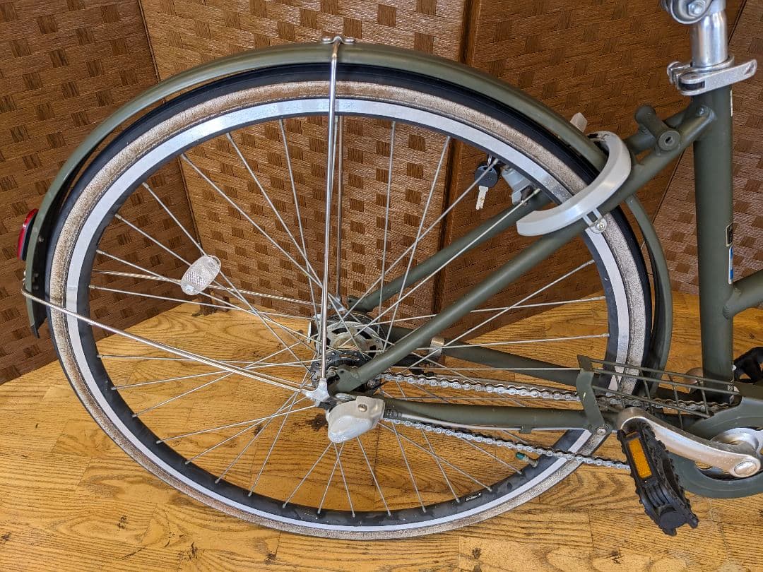 U068 自転車　ブリヂストン　グリーンレーベル　LEDオート