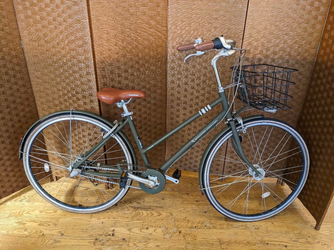 U068 自転車　ブリヂストン　グリーンレーベル　LEDオート