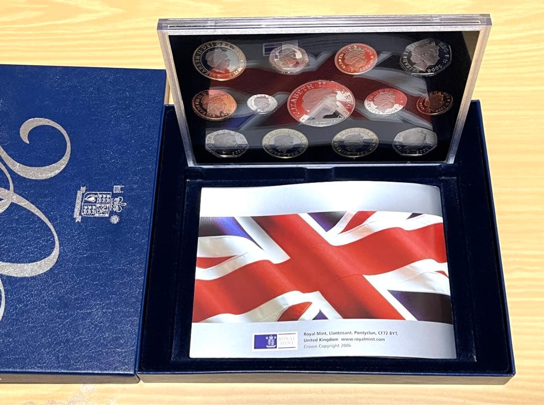 2006年 イギリス 13枚 プルーフ硬貨セット 箱付