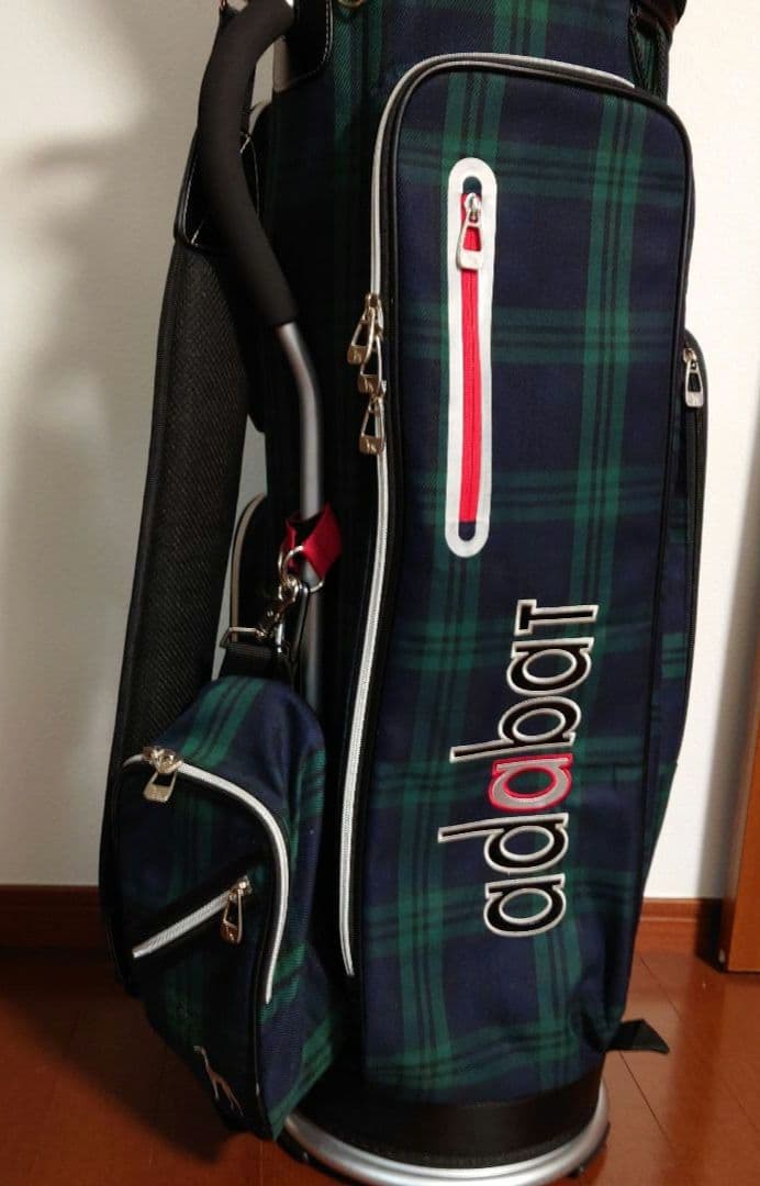 adabat チェック柄キャディバッグ