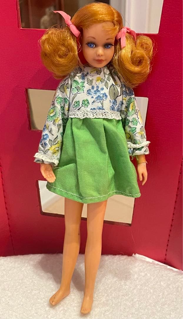 ビンテージ ツインテールリビングスキッパー 可動式ドール　マテル skipper
