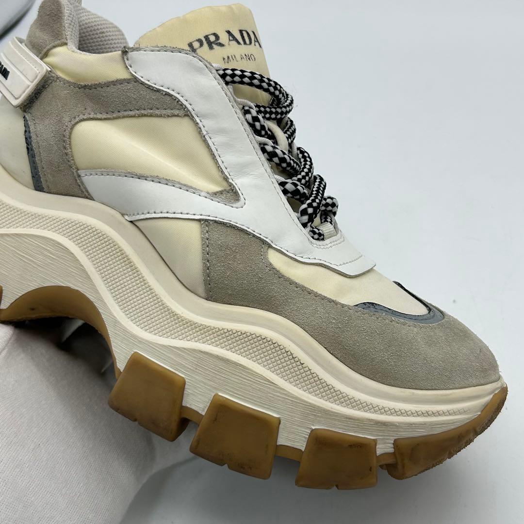 プラダ　PRADA ペガサス　スニーカー　厚底