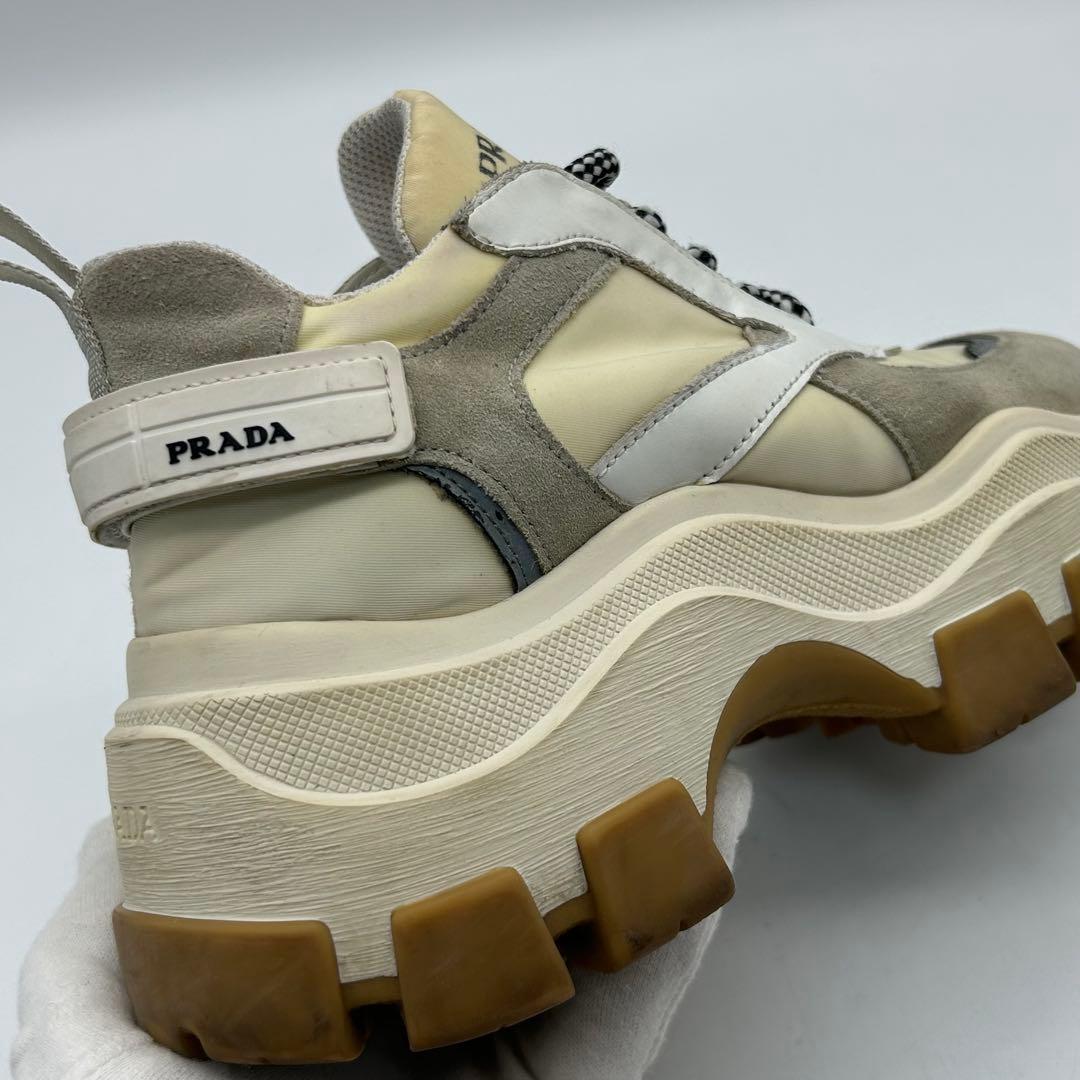 プラダ　PRADA ペガサス　スニーカー　厚底