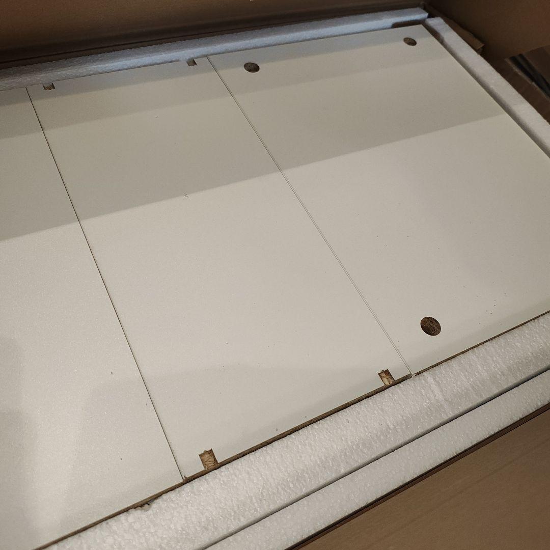 新品 ドレッサー ラック 棚 スリム スタンドミラー 全身鏡 姿見収納 ホワイト