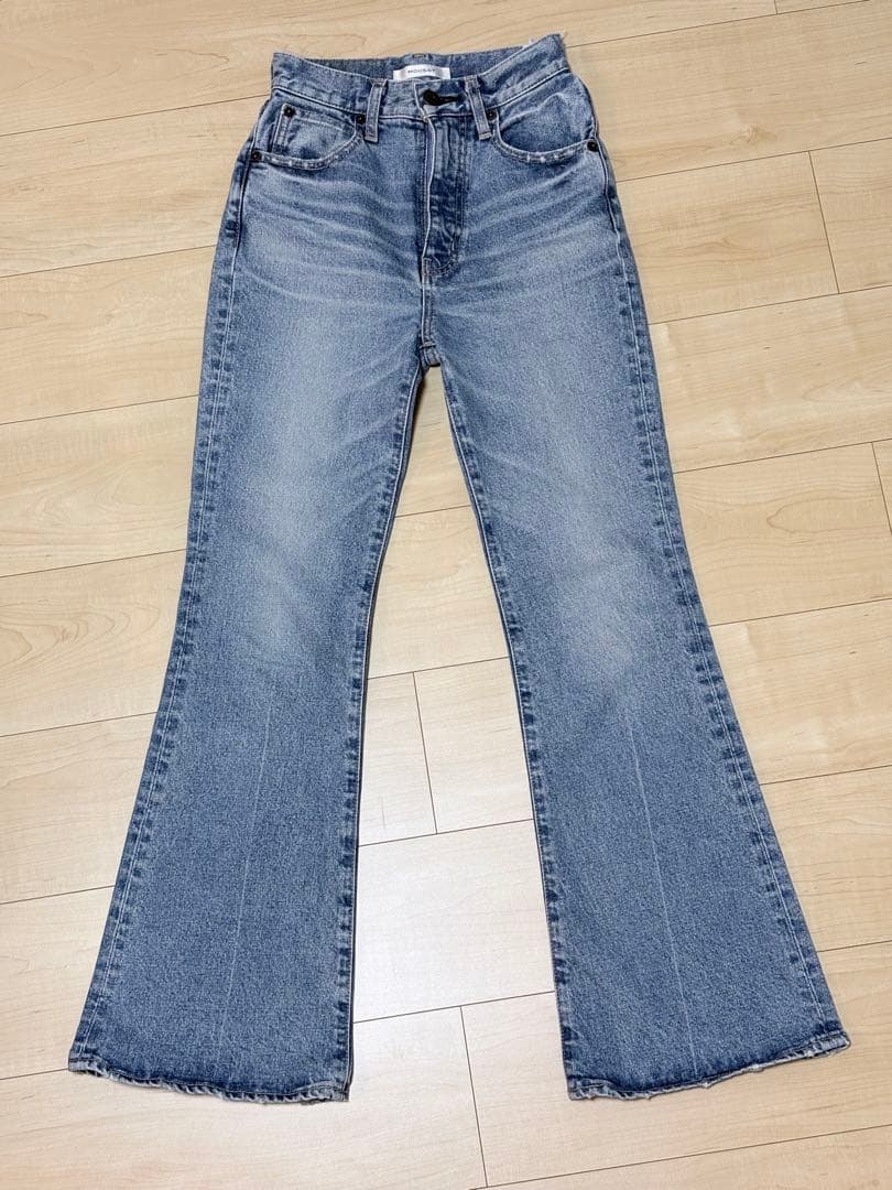 良品 マウジー MVS フレアデニム ストレッチ ブーツカット MOUSSY