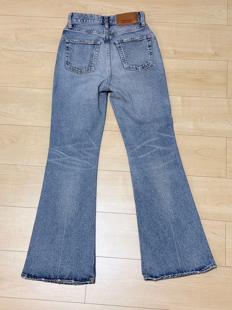 良品 マウジー MVS フレアデニム ストレッチ ブーツカット MOUSSY