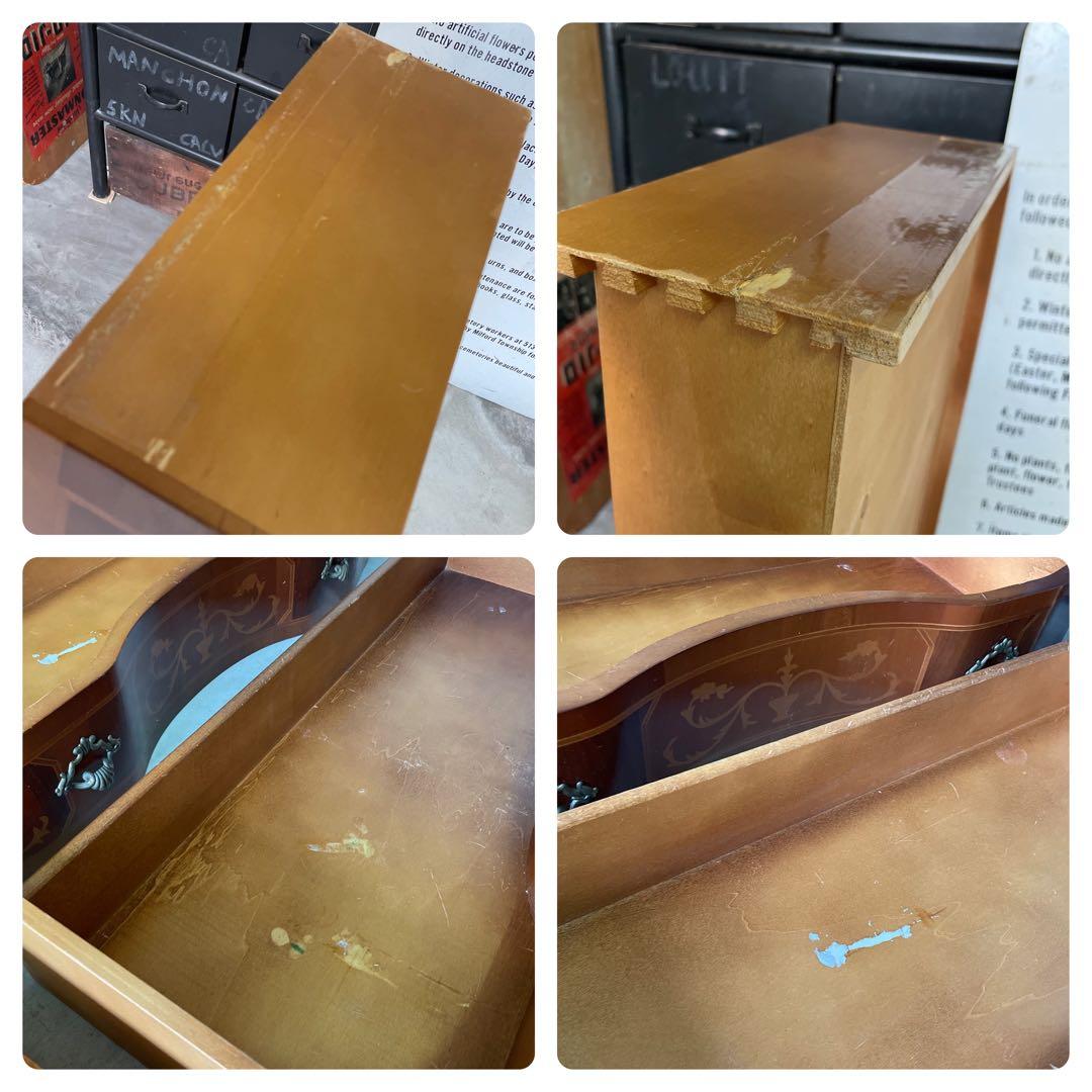 イタリア製 ヴェローナクラシック 丸脚 チェスト 象嵌 キャビネット 箪笥 高級