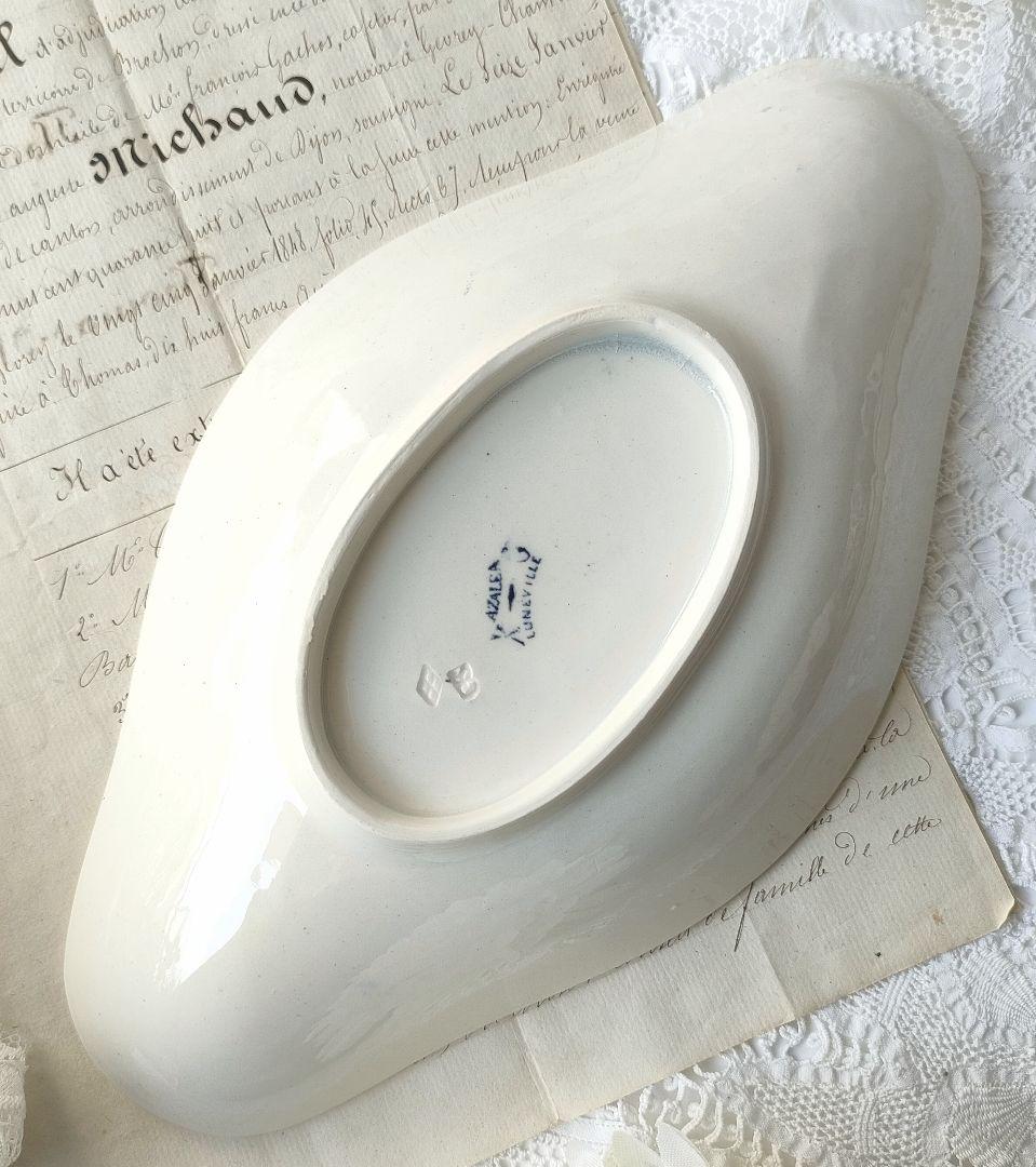 希少　美品　リュネビル　アザレア　ラヴィエ　フランスアンティーク