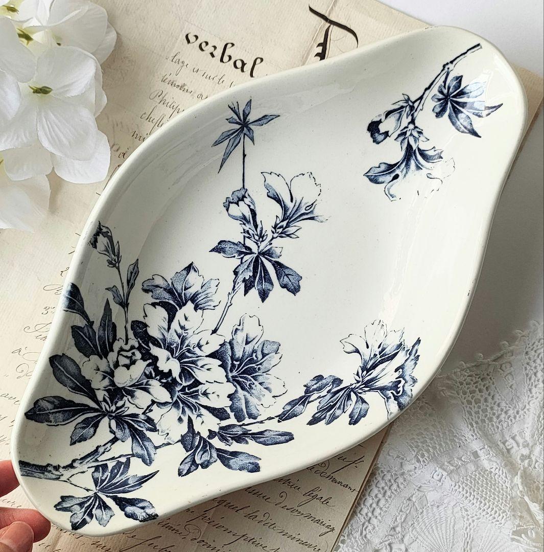 希少　美品　リュネビル　アザレア　ラヴィエ　フランスアンティーク