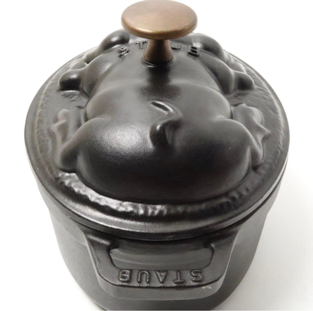 【美品】ストウブ staub ピギー ココット 17cm ブラック