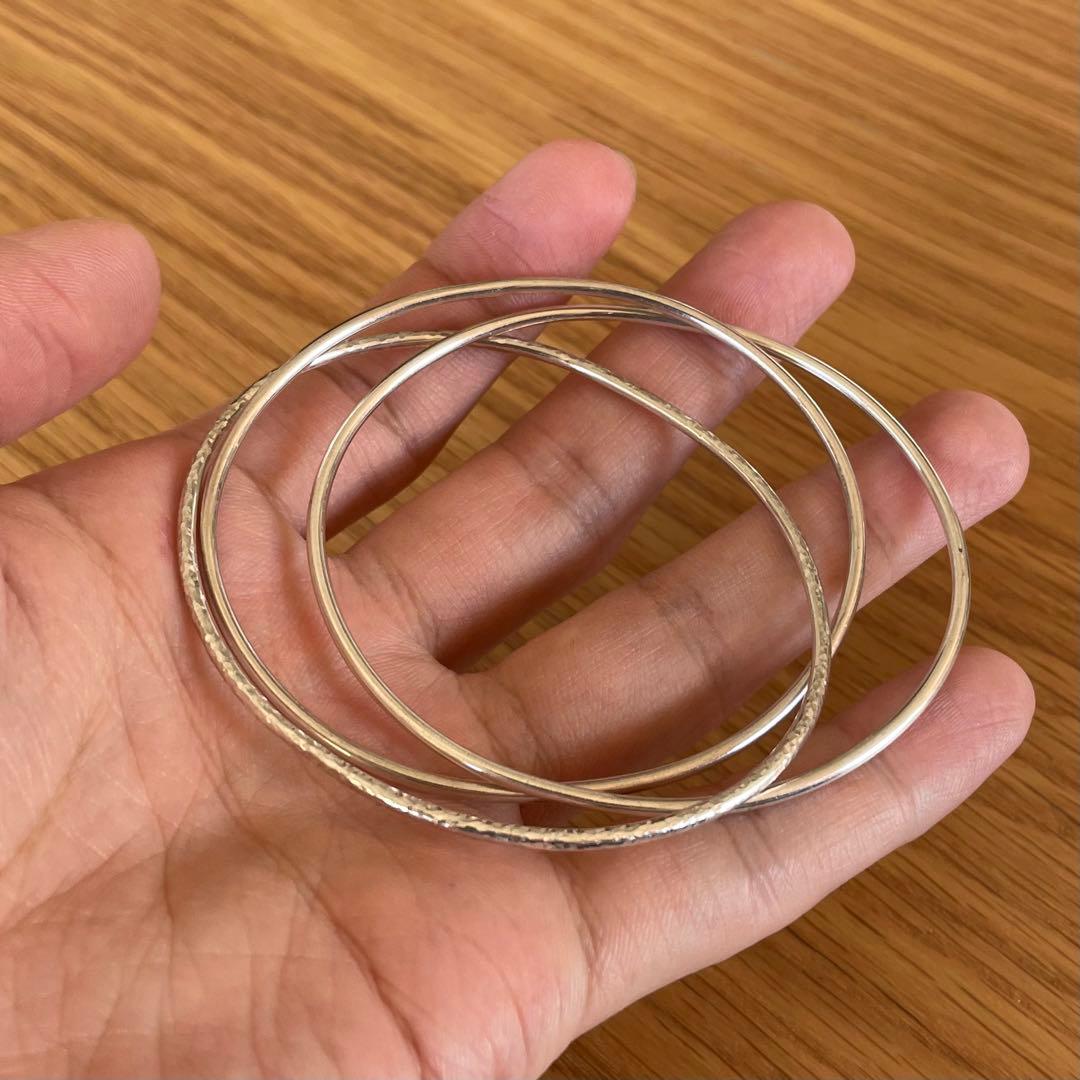 アクセサリー silver925 trinity bangle