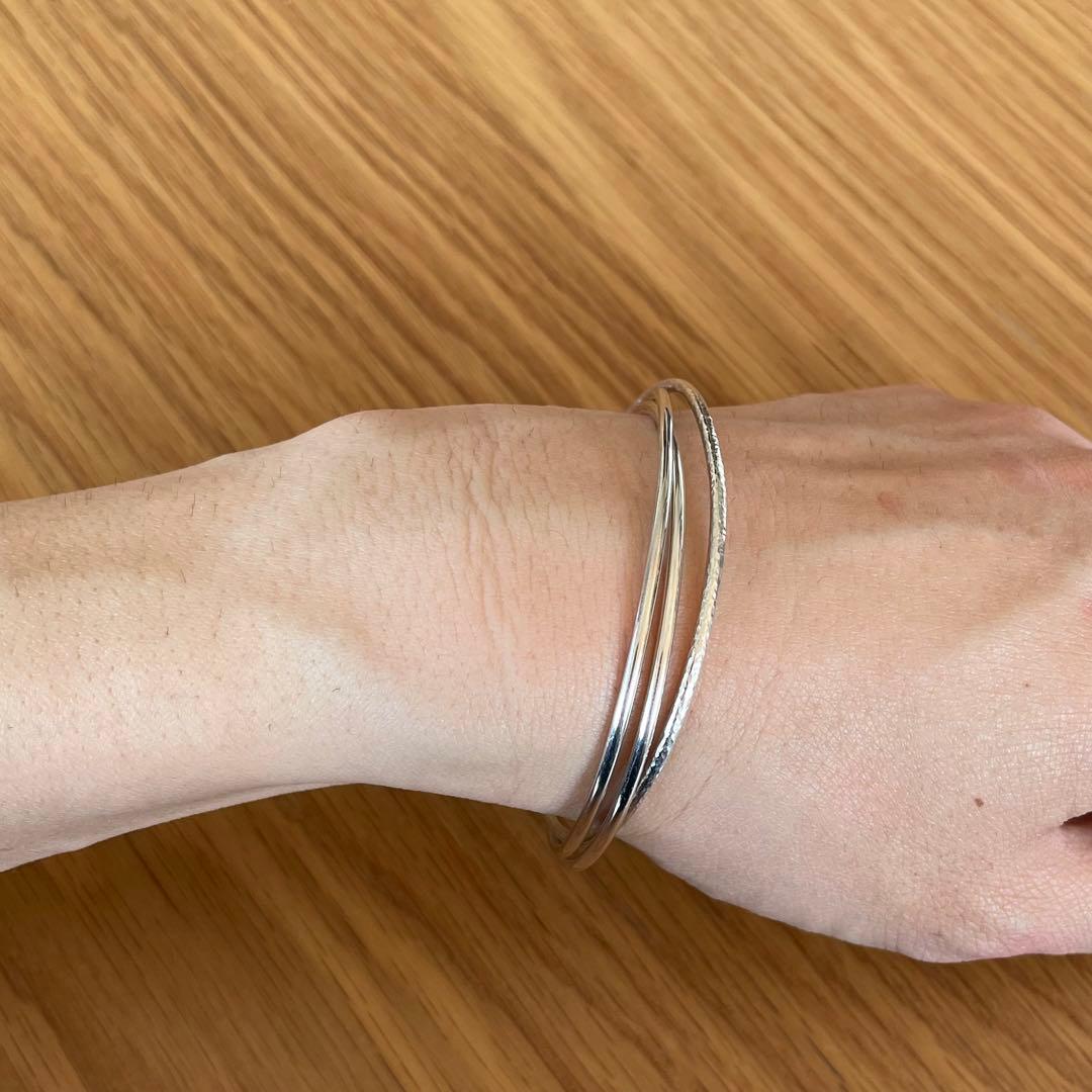 アクセサリー silver925 trinity bangle