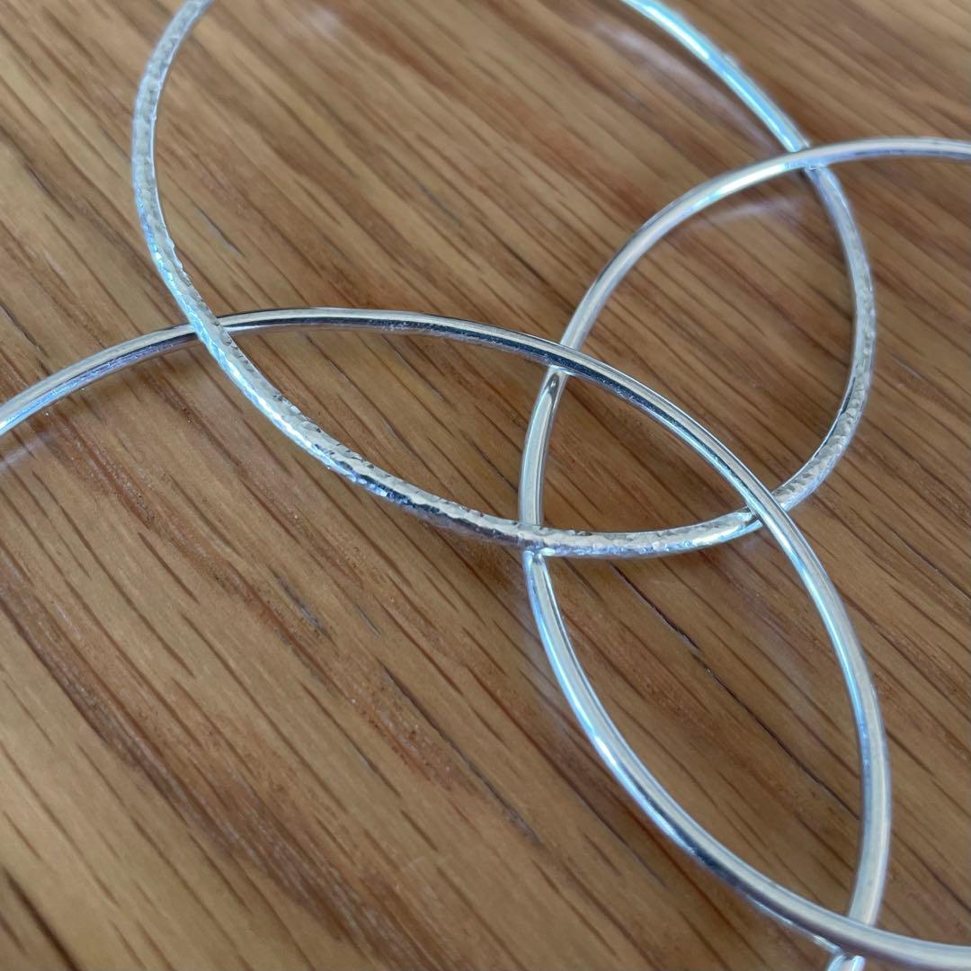 アクセサリー silver925 trinity bangle