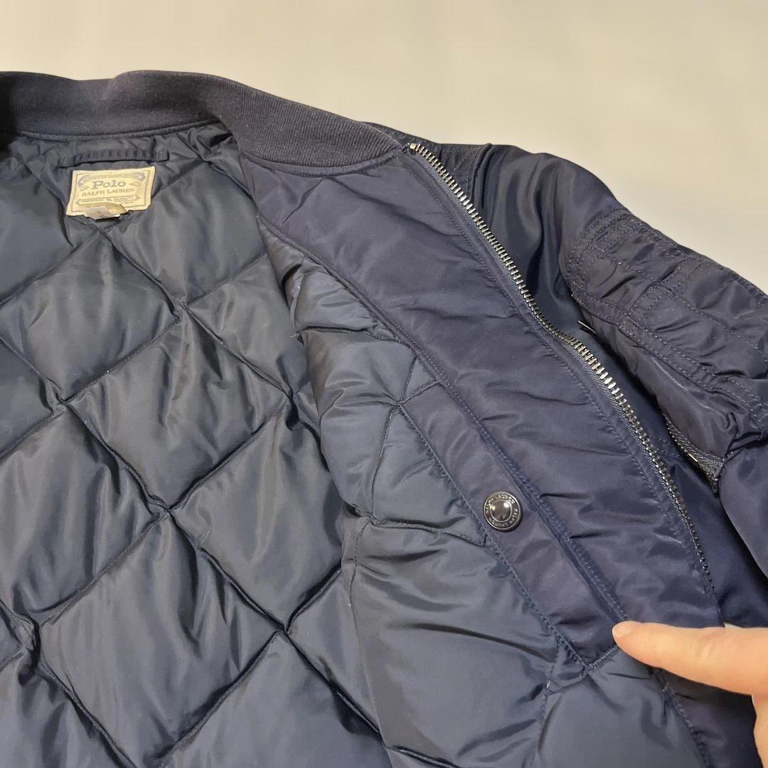 【美品】Lサイズ ポロラルフローレン ボンバージャケット ダウン MA-1