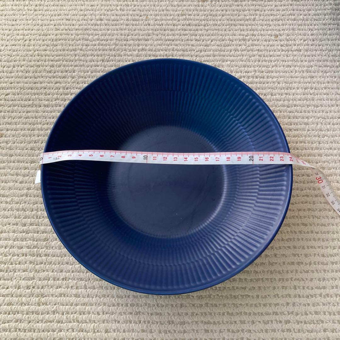 ロイヤルコペンハーゲン ブルーフルーテッド ディーププレート 深皿 2点 レア